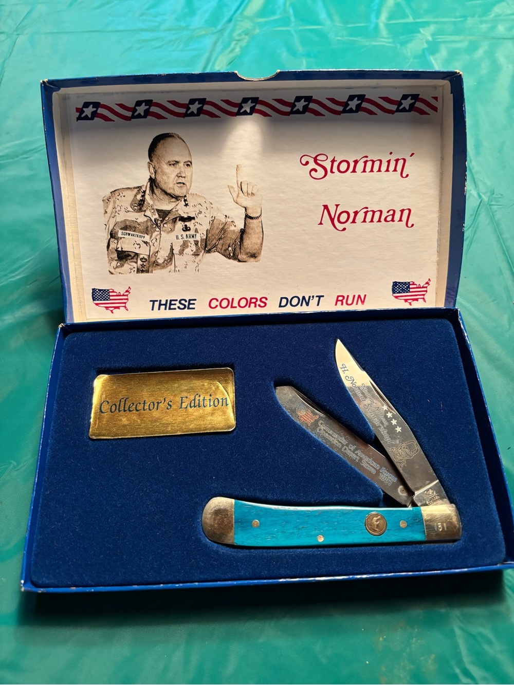 Turquoise Collector's Edition Folding Knife